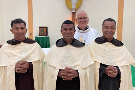 Three brothers renew their vows